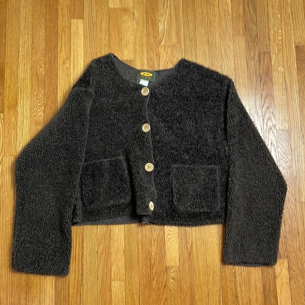 Vintage Free People Fuzzy Boxy Sweater